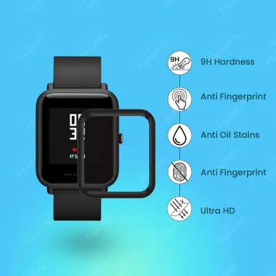 Amazfit Bip Screen Protector HD Clear Ultra Thin PMMA Full Coverage Scratch Resistant Fingerprint Resistant